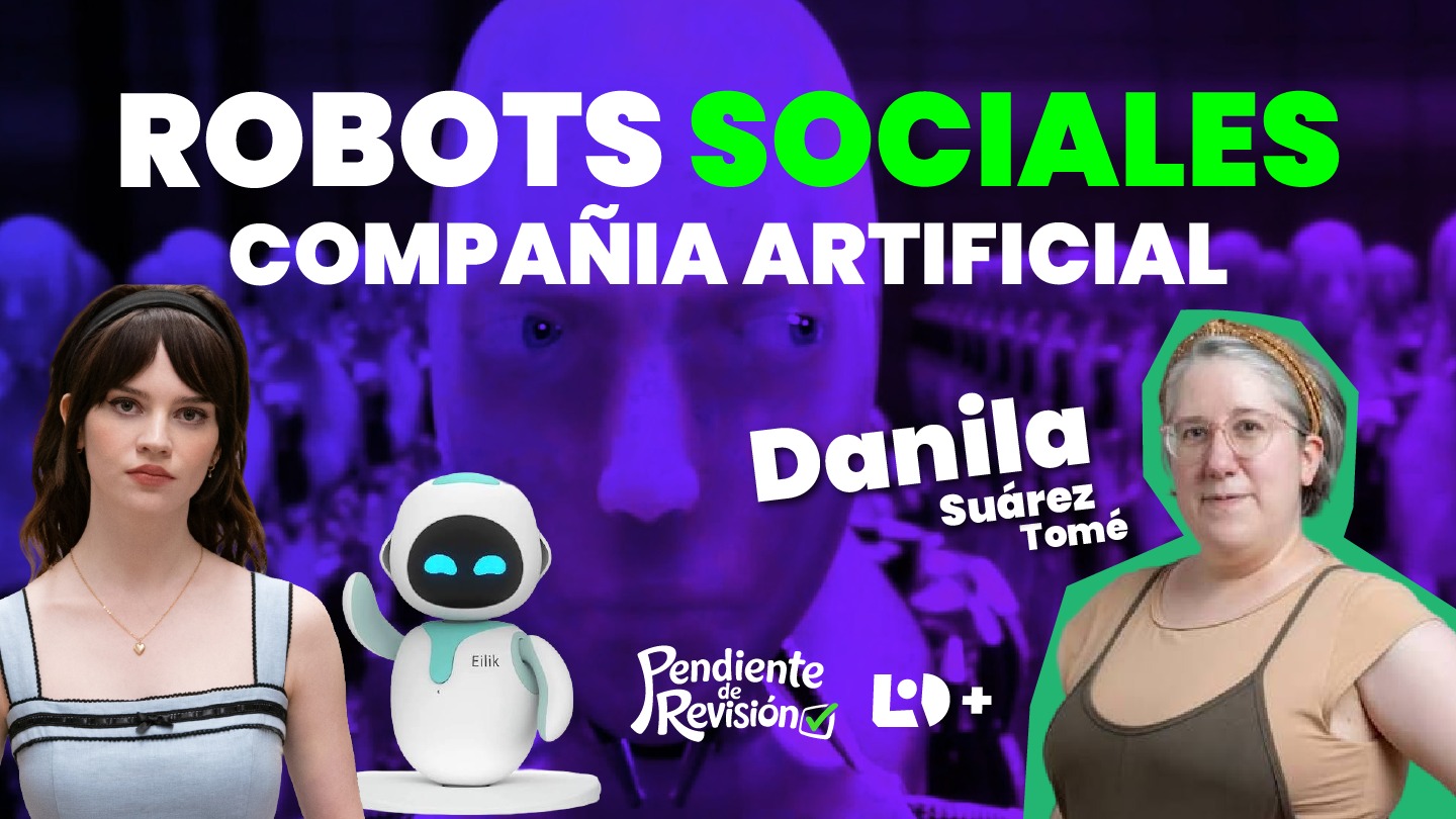 Retrato de Danila Suárez Tomé en el estudio de La Izquierda Diario+ durante la entrevista sobre soledad e inteligencia artificial.