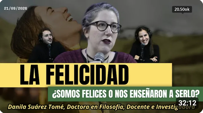 Danila Suárez Tomé en entrevista para el programa Día Osvaldo del canal 2050 stream hablando sobre feminismo y neoliberalismo.