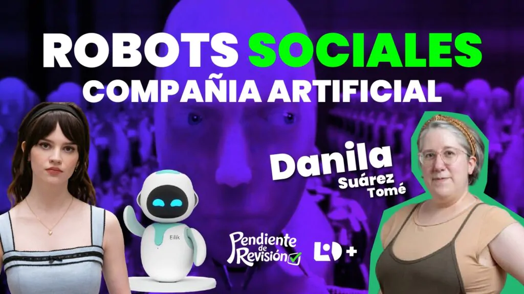 Retrato de Danila Suárez Tomé en el estudio de La Izquierda Diario+ durante la entrevista sobre soledad e inteligencia artificial.